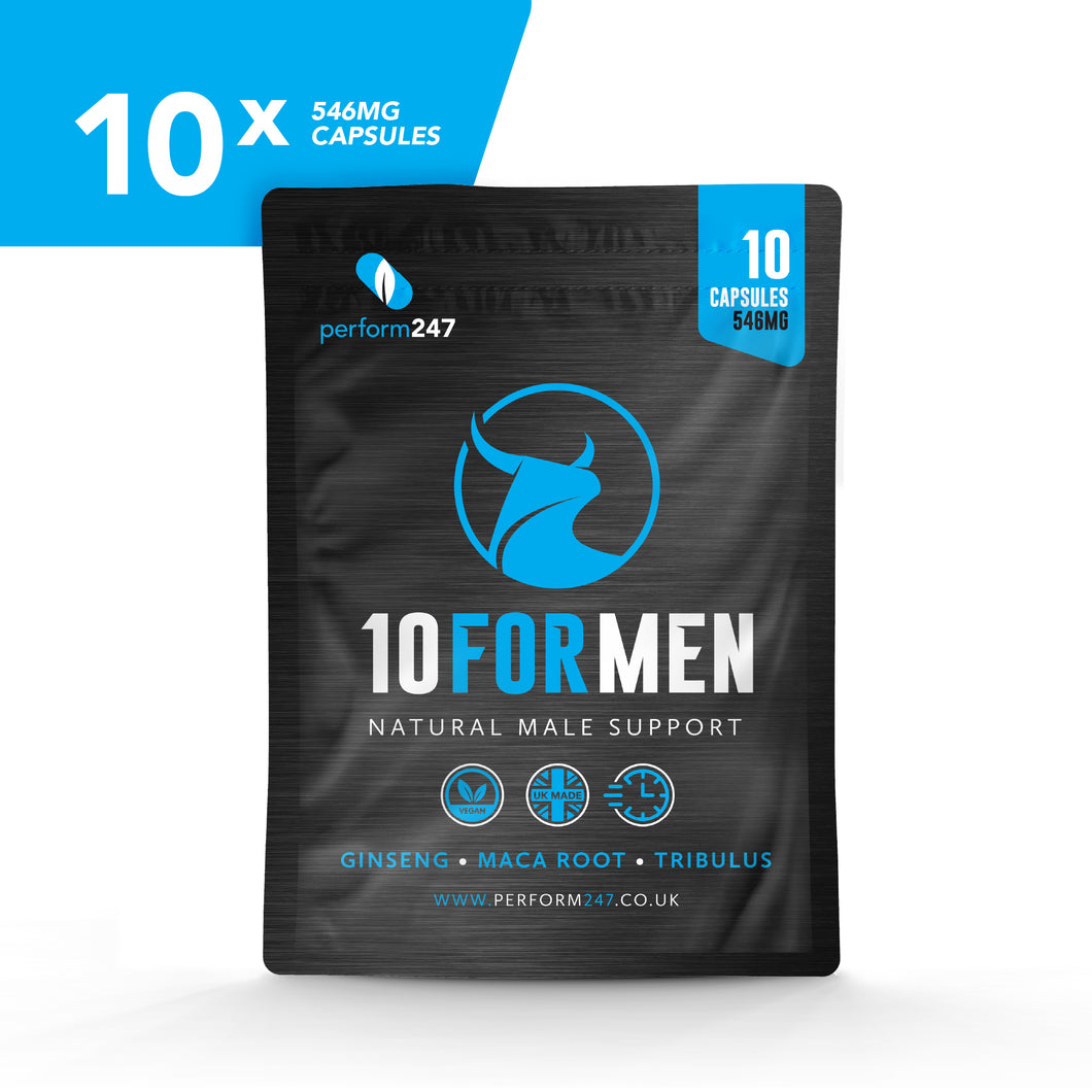 Ten for Men - Male Support Supplement. 10 Capsules.